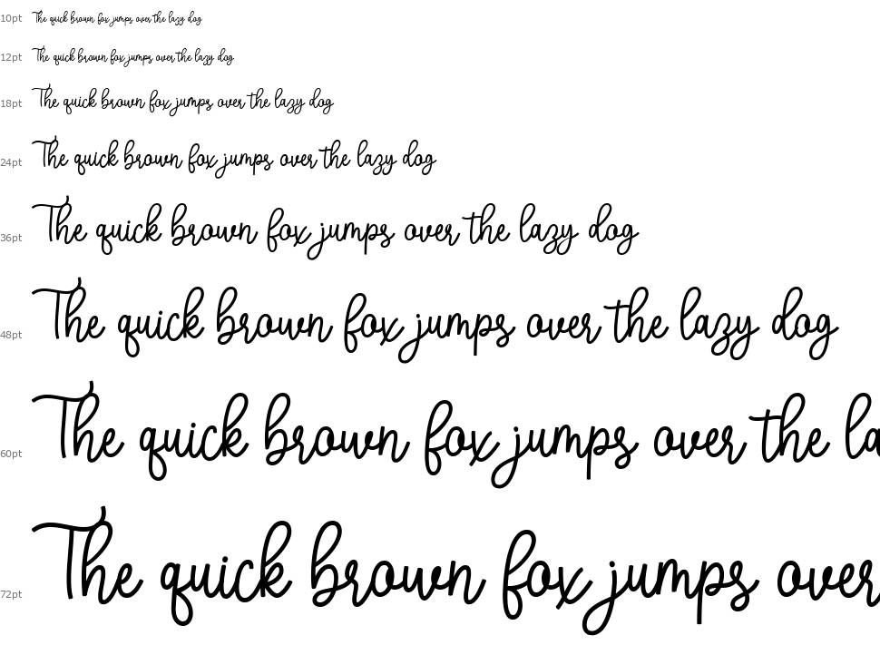 Stay Line font Waterfall