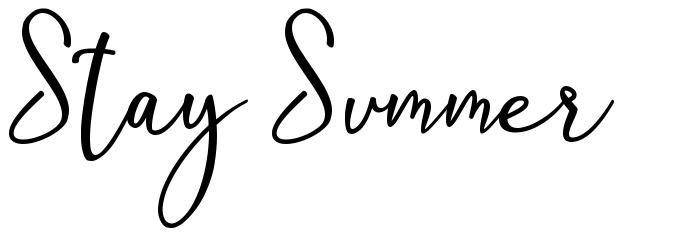 Stay Summer font