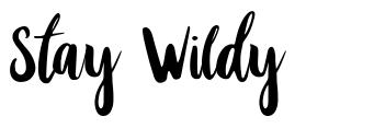 Stay Wildy font
