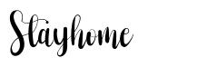 Stayhome font