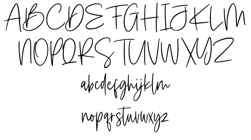Staylight font specimens