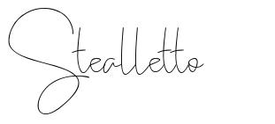 Stealletto font