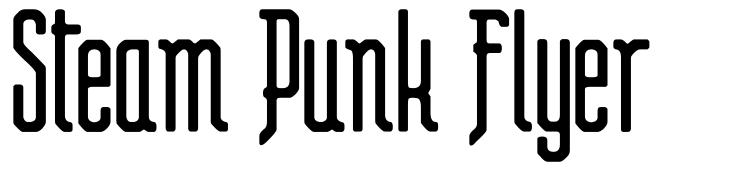 Steam Punk Flyer schriftart