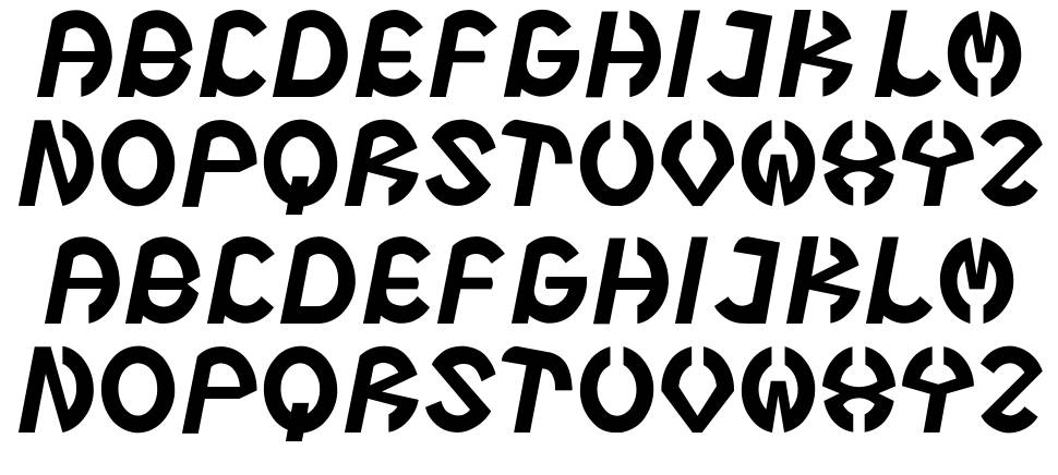 Steel Boy G font specimens