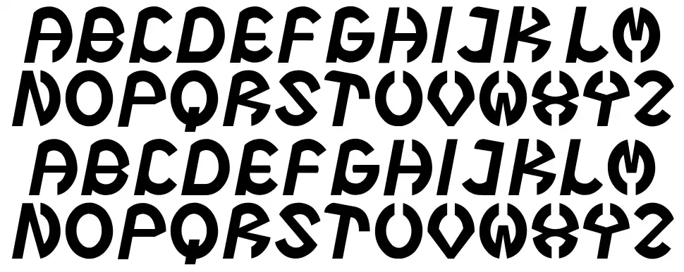 Steel Boy Gfont specimens