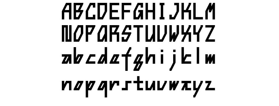 Steep font specimens