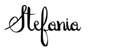 Stefania шрифт