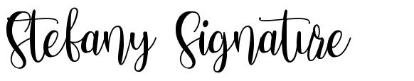 Stefany Signature 字形
