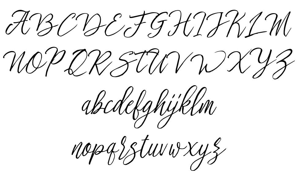 Stefhanie Typeface font Örnekler