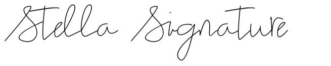 Stella Signature font