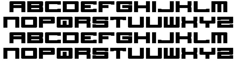 Stellar Kombat ME font specimens