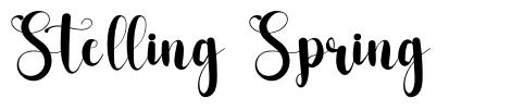 Stelling Spring font