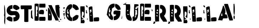 Stencil Guerrilla font