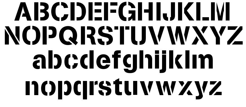 Stencilia 字形 标本