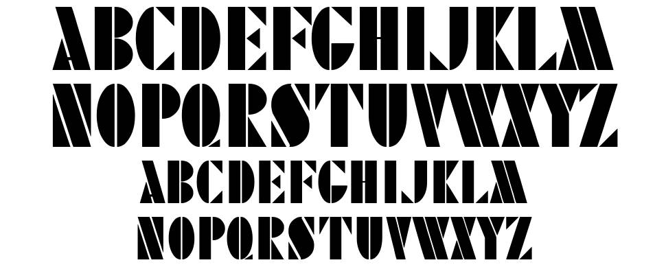 Stencilitis font Örnekler
