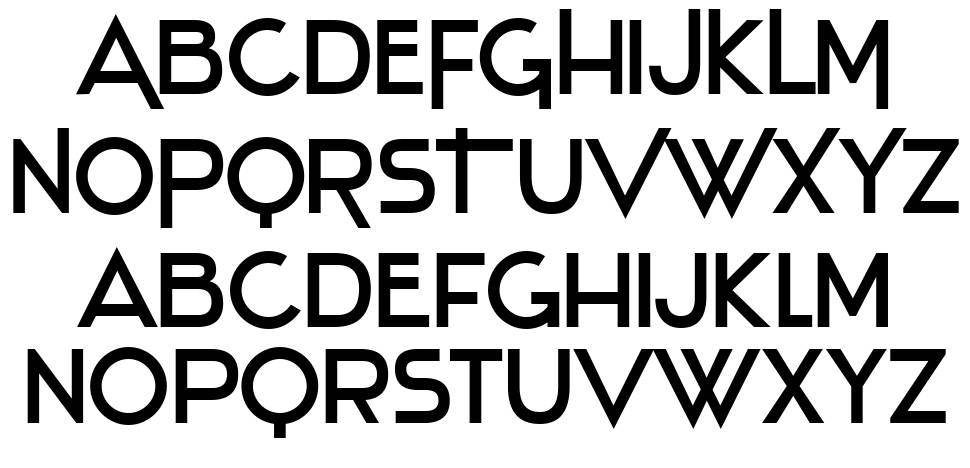 Stentiga-Regular 字形 标本
