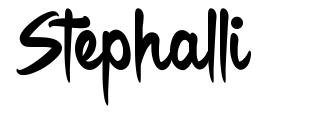 Stephalli font