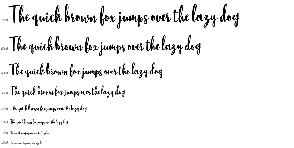 Stephanie Scriptfont waterfall