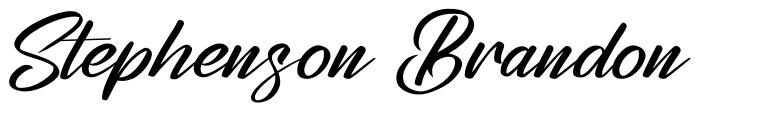 Stephenson Brandon font