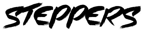 Steppers font
