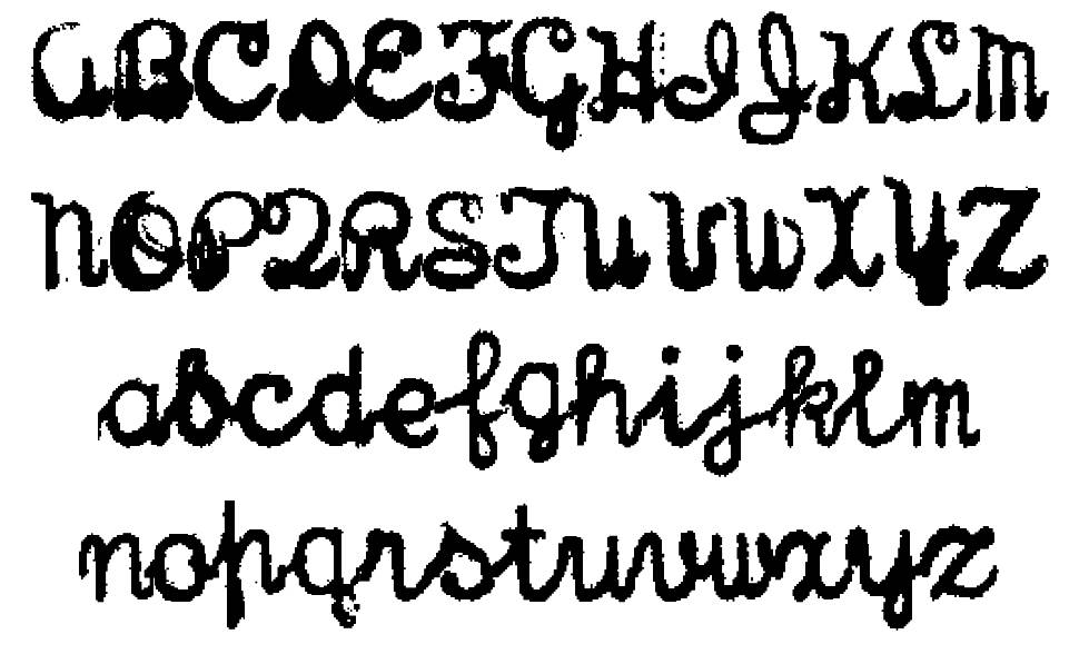 Sterling Keys font specimens