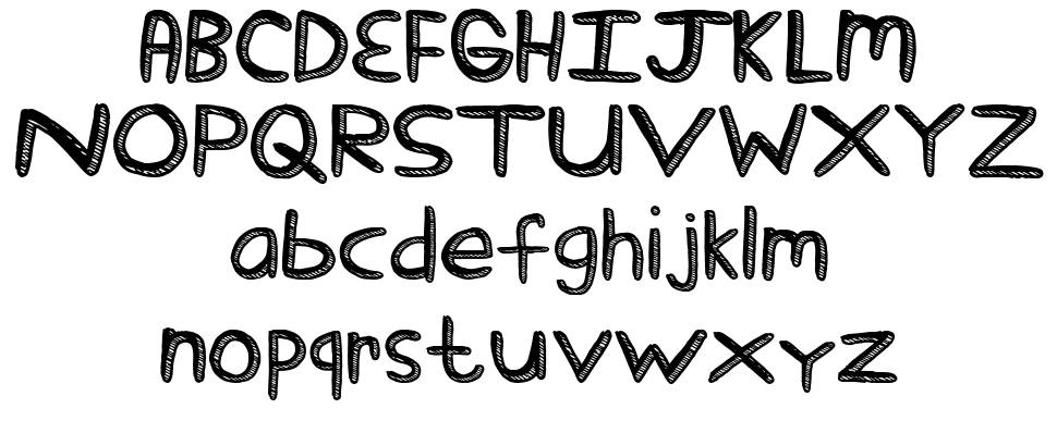 Stick Tickle font specimens