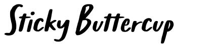 Sticky Buttercup font