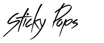 Sticky Pops písmo