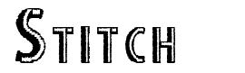 Stitch font