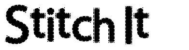 Stitch It font