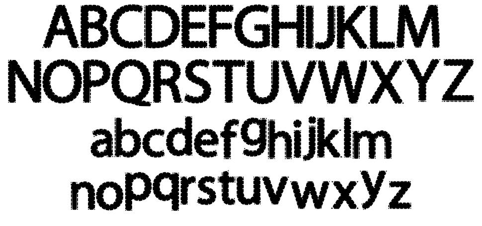 Stitch It font Örnekler