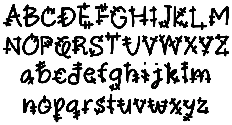 Stitcherfont specimens