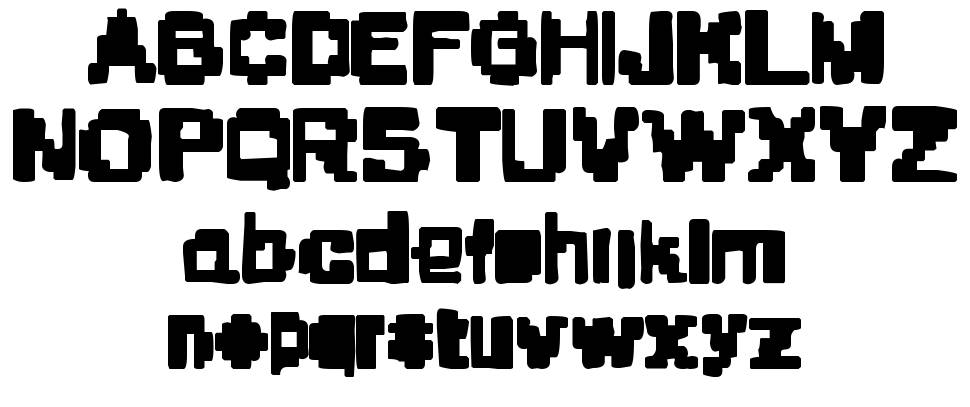 Stone Era Pixels písmo Exempláře