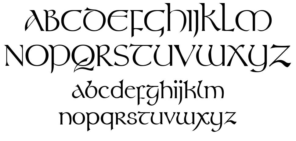 Stonehenge písmo Exempláře