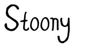Stoony font