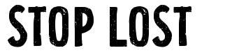 Stop Lost font