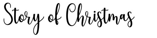 Story of Christmas font