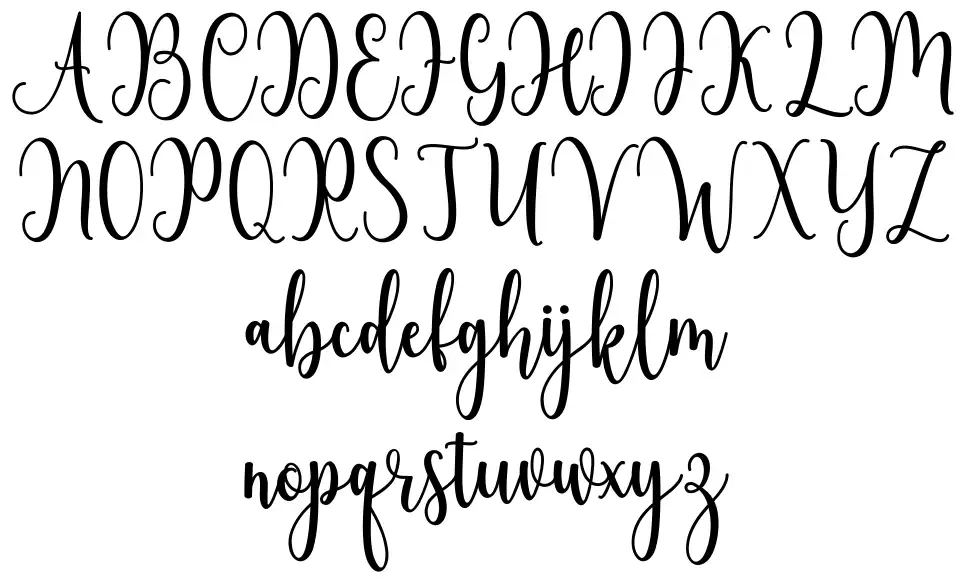 Story of Christmas font specimens