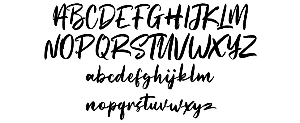 Straightfast schriftart vorschau