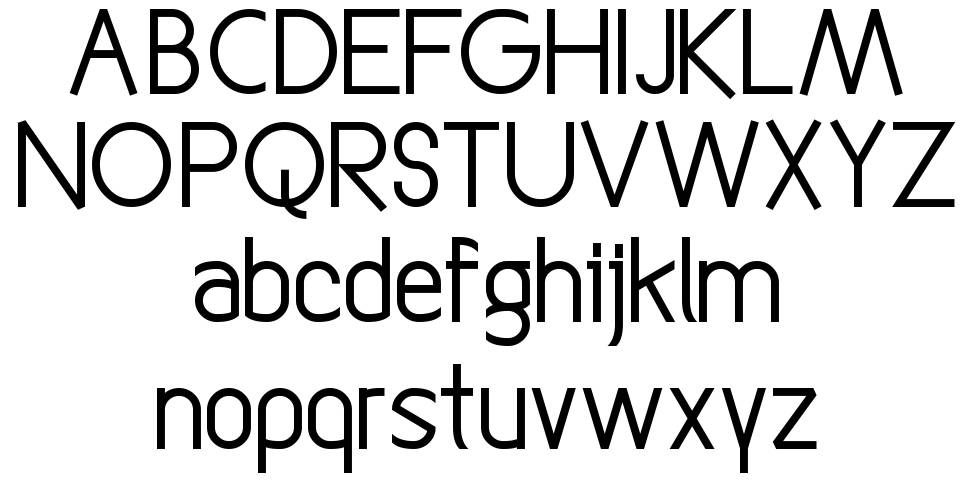 Straightforward font specimens