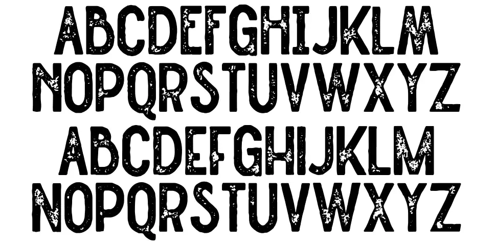 Straightler Pressfont specimens