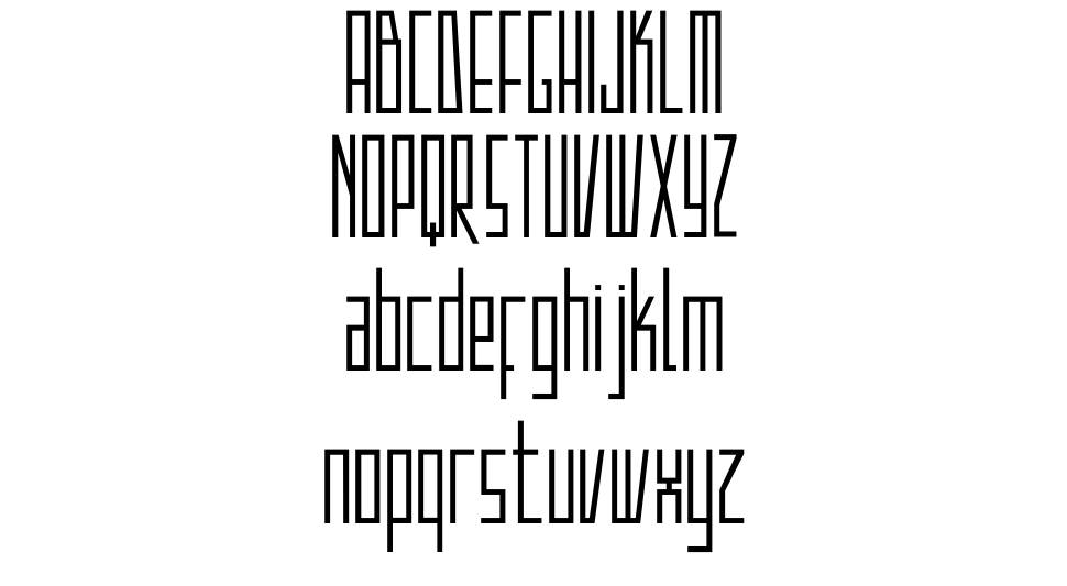Strak font specimens