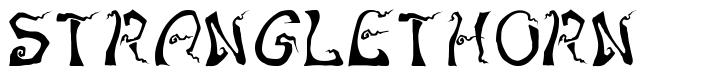 Stranglethorn шрифт
