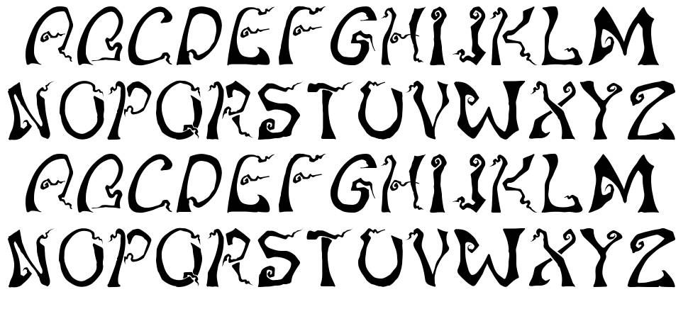 Stranglethorn schriftart vorschau