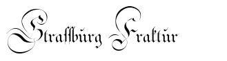 Strassburg Fraktur 字形