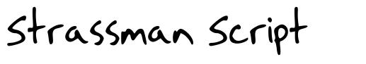 Strassman Script font