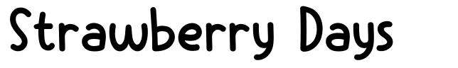 Strawberry Days font