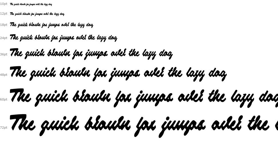 Strawberry Script font Waterfall