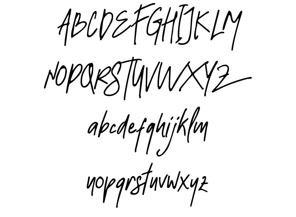 Strawline font Örnekler