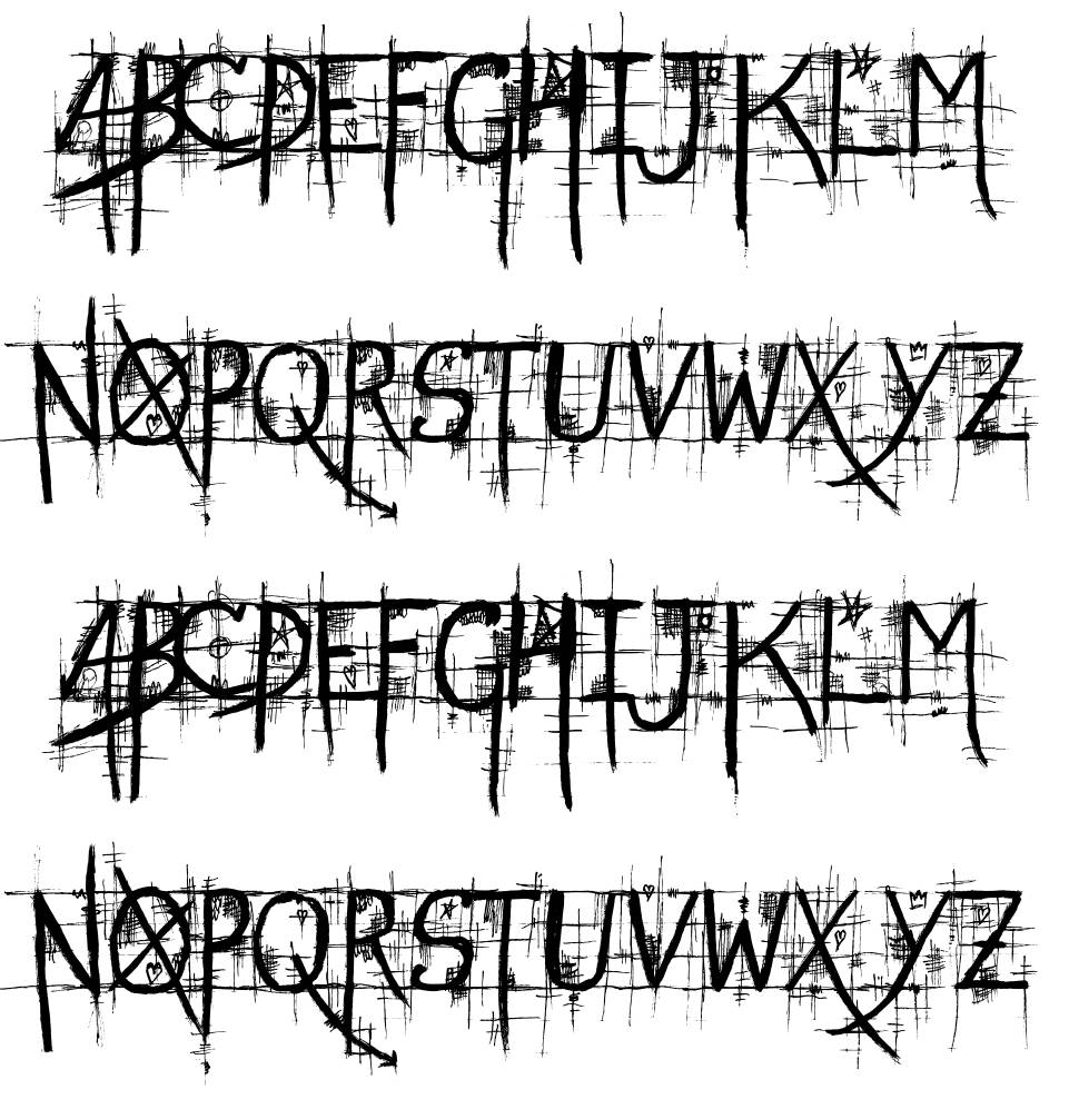 Street Gothic 字形 标本